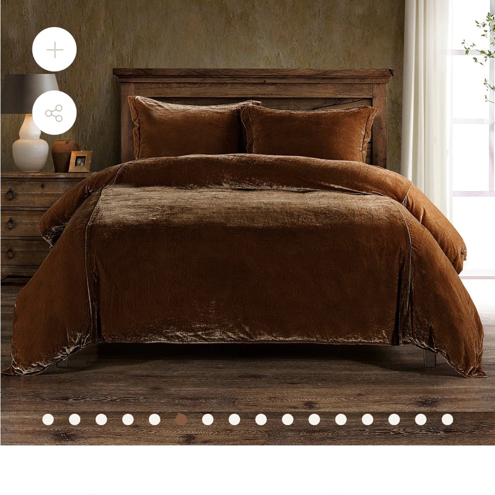 HiEnd ACCENTS Silk Velvet Duvet SET Super King